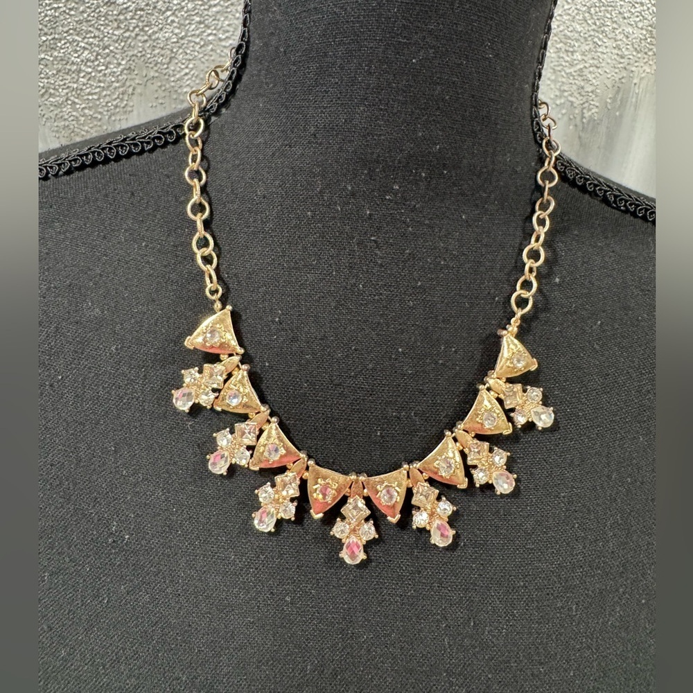 Gold and Silver Statement Necklace